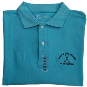 OUTDOOR OUTFITTERS BART'S 21ST ANNUAL GULF OUTING MEN'S POLO SHIRT - SIZE LARGE